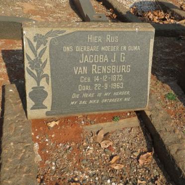 RENSBURG Jacoba J.G., van 1873-1963
