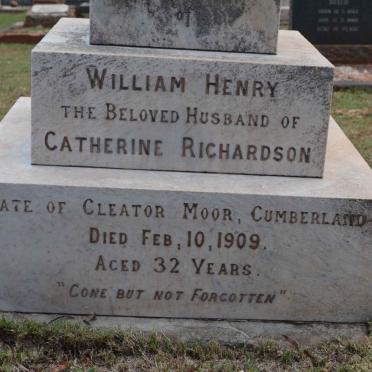 RICHARDSON William Henry -1909