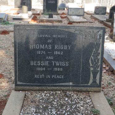 RIGBY Thomas 1874-1962 :: TWISS Bessie 1904-1968