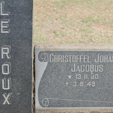 ROUX Christoffel Johannes Jacobus, le 1880-1949