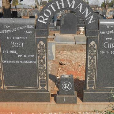 ROTHMANN Boet 1913-1990 :: ROTHMANN Christo 1936-1965