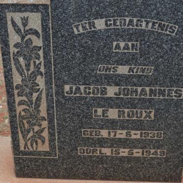 ROUX Jacob Johannes, le 1938-1949