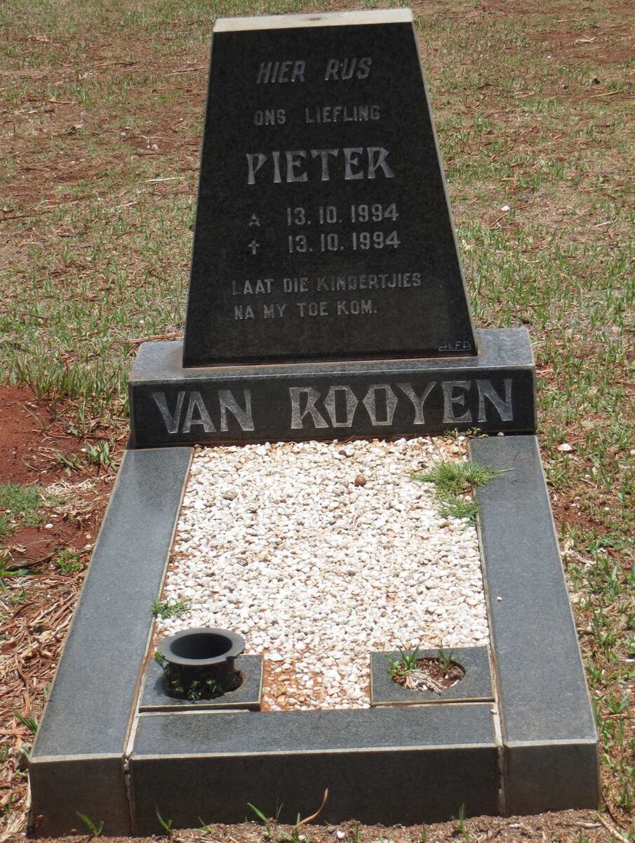 ROOYEN Pieter, van 1994-1994