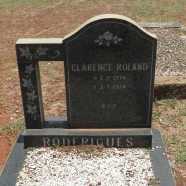RODERIGUES Clarence Roland 1974-1974