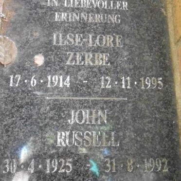 RUSSELL John 1925-1992 :: ZERBE Ilse-Lore 1914-1995