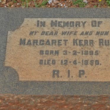 RUDD Margaret Kerr 1895-1950