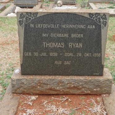 RYAN Thomas 1898-1958