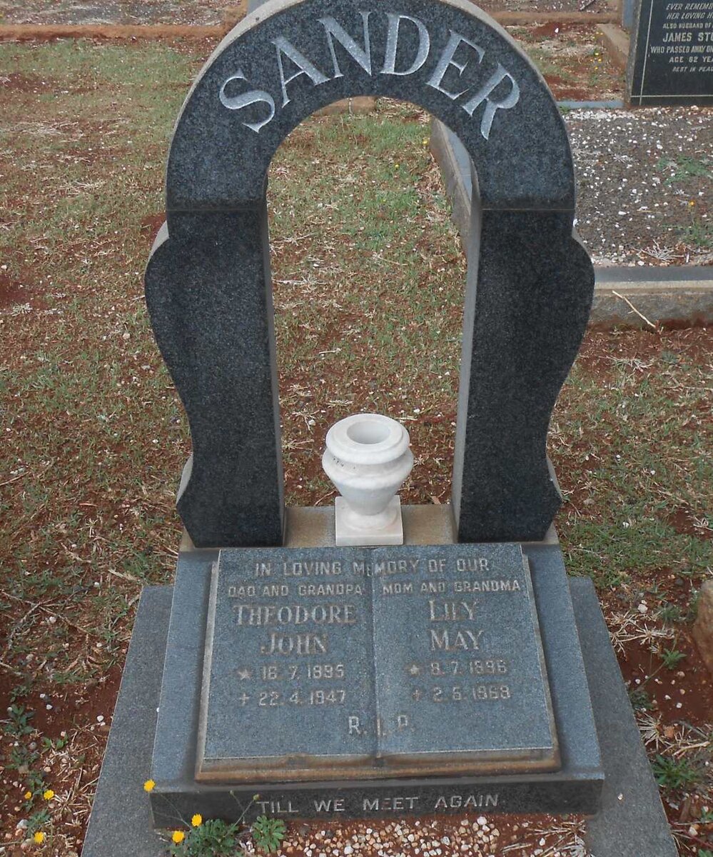 SANDER Theodore John 1895-1947 &amp; Lily May 1896-1968