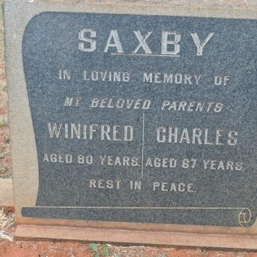 SAXBY Charles &amp; Winifred