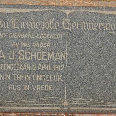 SCHOEMAN A.J. -1912