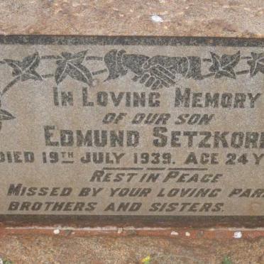 SETZKORN Edmund -1939