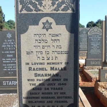 SHARMAN Rachel Malle -1940