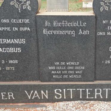 SITTERT Hermanus Jacobus, van 1905-1972 &amp; Hester Catharina VAN TONDER 1911-1964