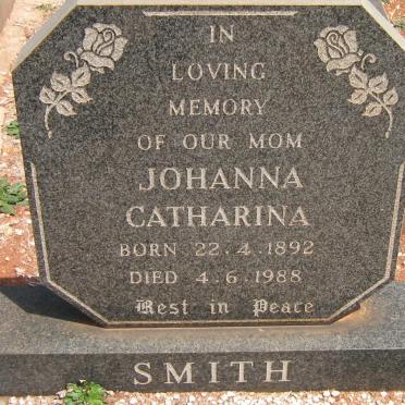 SMITH Johanna Catharina 1892-1988