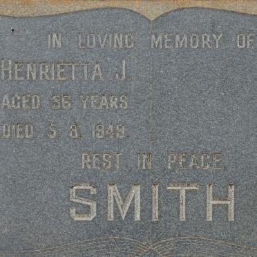 SMITH Henrietta J. -1949