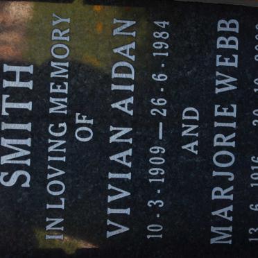 SMITH Vivian Aidan 1909-1984 &amp; Marjorie Webb 1916-2009