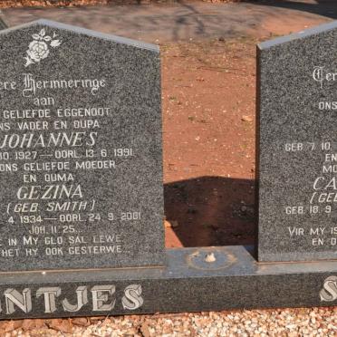 SMITH Gert 1910-1964 &amp; Catharina BUITENDAGH 1909-1985 :: MEINTJES Johannes 1927-1991 &amp; Gezina SMITH 1934-2001