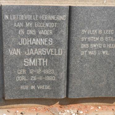 SMITH Johannes van Jaarsveld 1923-1960