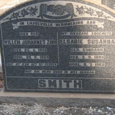 SMITH Willem Johannes Zinn 1896-1969 &amp; Elsabie Susanna CONRADIE 1898-1962
