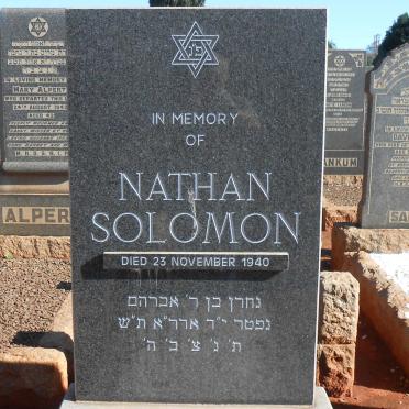 SOLOMON Nathan -1940