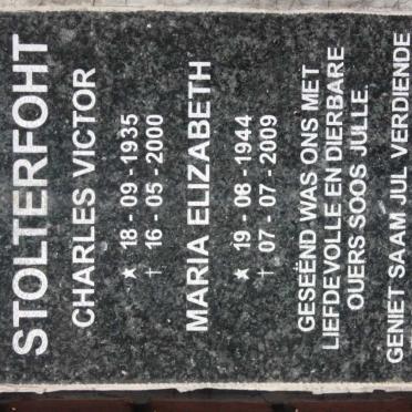 STOLTERFOHT Charles Victor 1935-2000 &amp; Maria Elizabeth 1944-2009