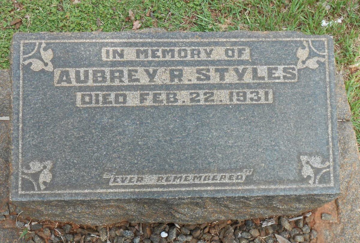 STYLES Aubrey R. -1931