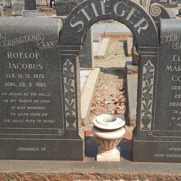 STIEGER Roelof Jacobus 1873-1966 &amp; Elizabeth Margaretha Cornelia SCHUTTE  1874-1958