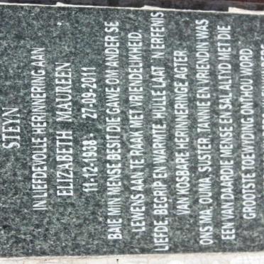 STEYN Elizabeth Maureen 1938-2011