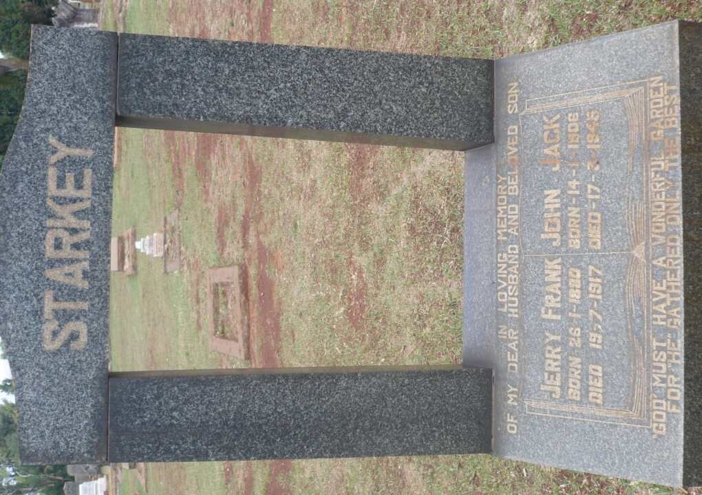 STARKEY Jerry Frank 1880-1917 :: STARKEY John Jack 1906-1945