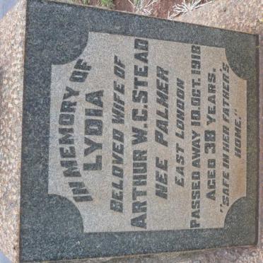 STEAD Lydia nee PALMER -1918