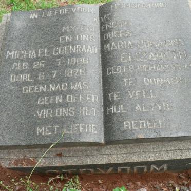STRYDOM Michael Coenraad 1906-1976 &amp; Maria Johanna Elizabeth 1910-1972