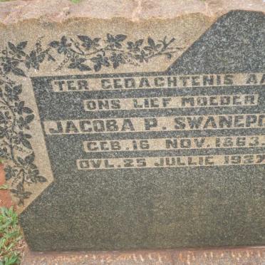SWANEPOEL Jacoba P. 1863-1927