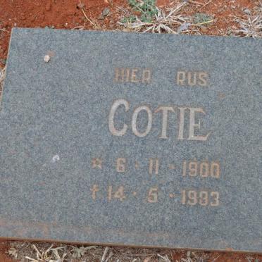SWART Cotie 1900-1983