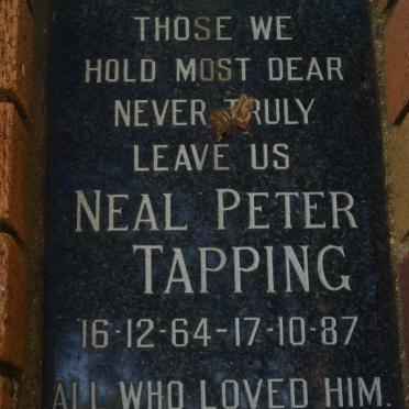TAPPING Neal Peter 1964-1987