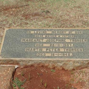 THORSEN Martin Peter -1945 &amp; Margaret Josephine -1907