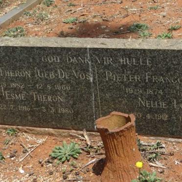 THERON Pieter Francois 1874-1949 &amp; Totie DE VOS 1882-1960