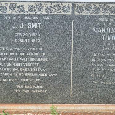 THOMPSON Martha Johanna 1892-1970 :: SMIT J.J. 1928-1953 