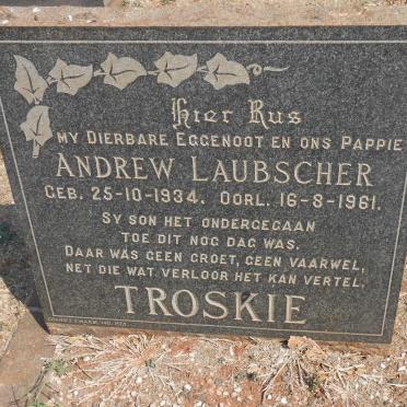 TROSKIE Andrew Laubscher 1934-1961