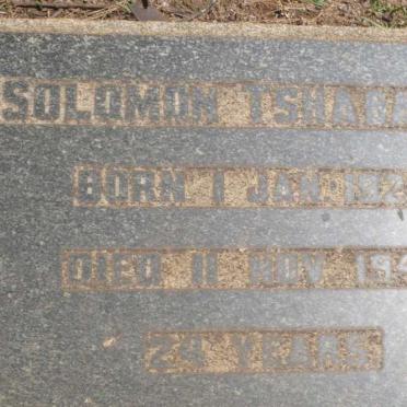 TSHABANCU Solomon 1923-1947