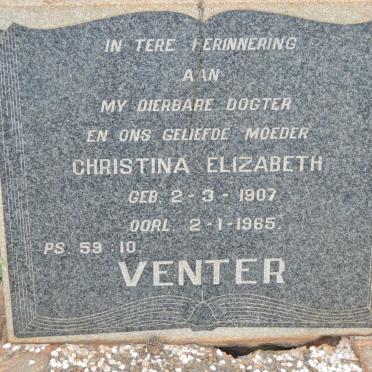 VENTER Christina Elizabeth 1907-1965
