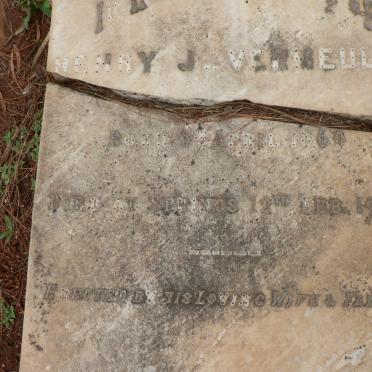 VERMEULEN Henry J. 1869-1907