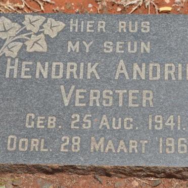 VERSTER Hendrik Andries 1941-1961