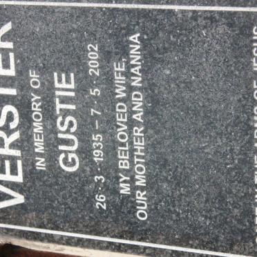 VERSTER Gustie 1935-2002
