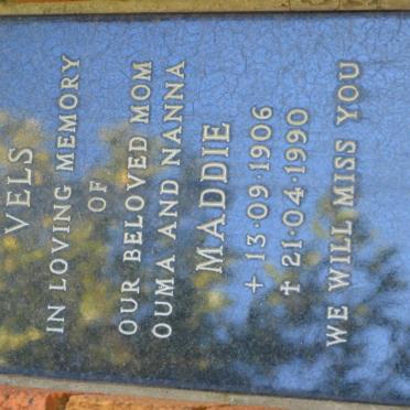 VELS Maddie 1906-1990