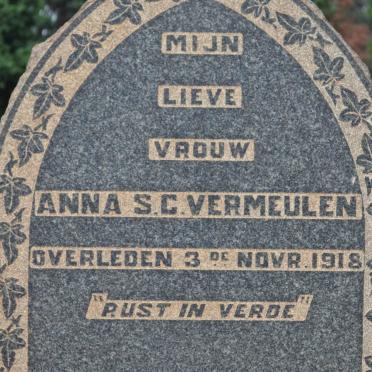 VERMEULEN Anna S.C. -1918