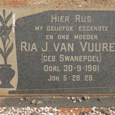 VUUREN Ria., J. van nee SWANEPOEL -1961