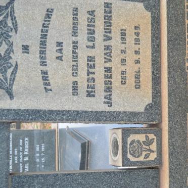 VUUREN Hester Louisa, Jansen van 1881-1948