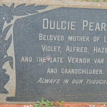 VUUREN Dulcie Pearl, van