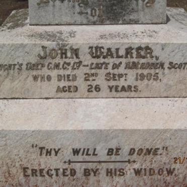 WALKER John -1905