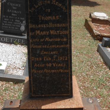 WATSON Thomas -1912 :: WATSON Henry -1898